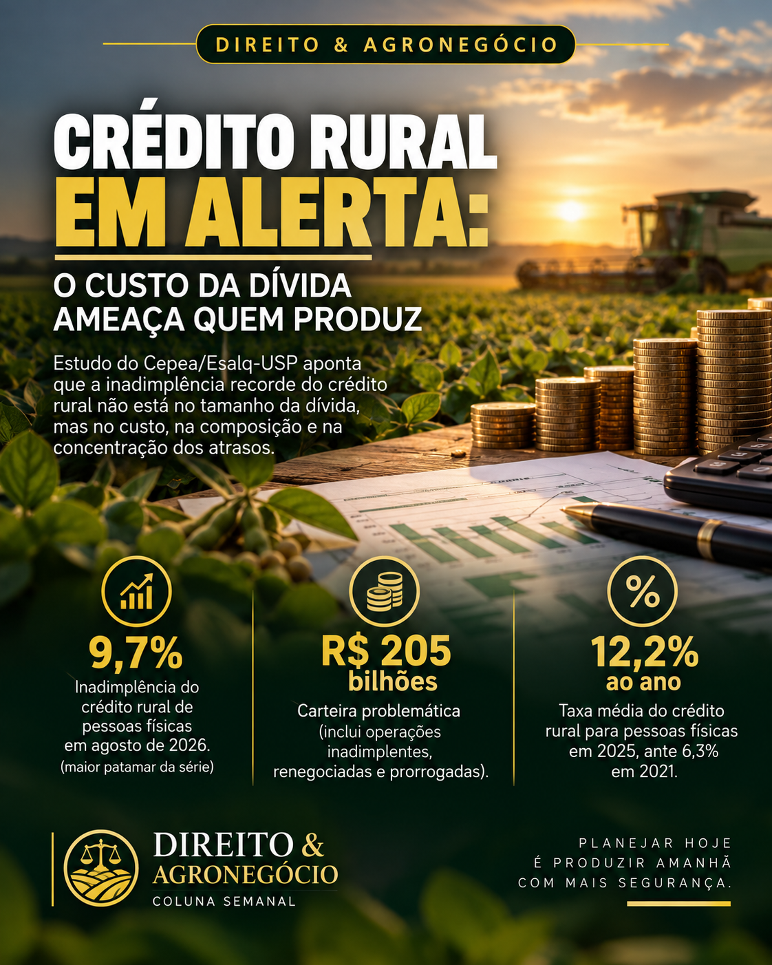 🎋🚜 DIREITO & AGRONEGÓCIO 

CRÉDITO RURAL: O PROBLEMA NÃO É APENAS O TAMANHO DA DÍVIDA

O endividamento rural brasileir...